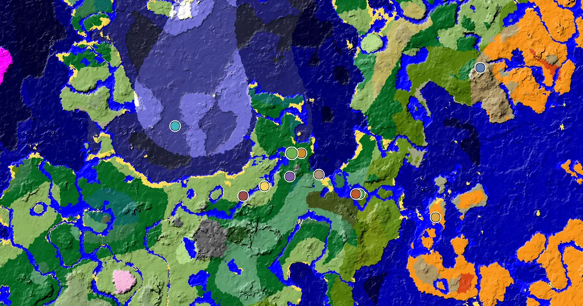 Forest Spawn — a Trial Chamber by Spawn — biome and structure map