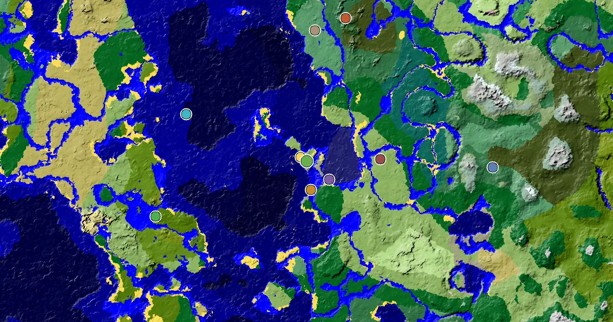 a Village at Spawn Near a Plains Spawn — biome and structure map