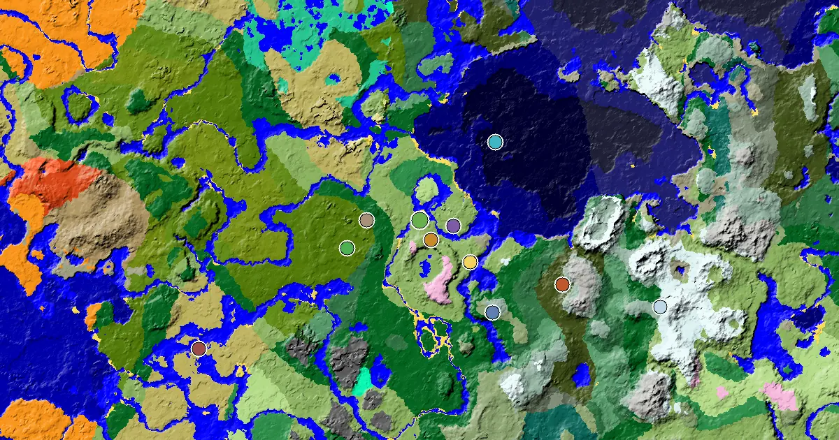 Minecraft Plains Seed: a Trial Chamber by Spawn — biome and structure map