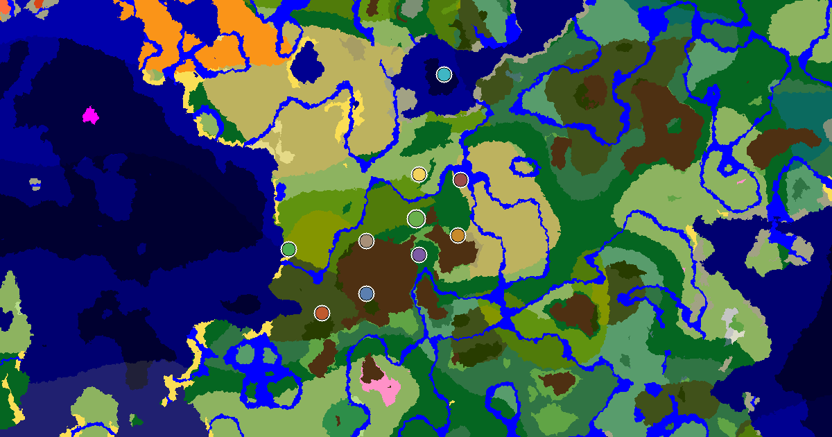 Jungle Spawn — a Mansion Within Reach — biome and structure map