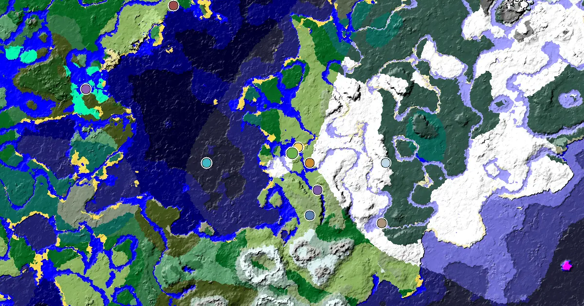 Minecraft Plains Seed: a Village at Spawn — biome and structure map around spawn
