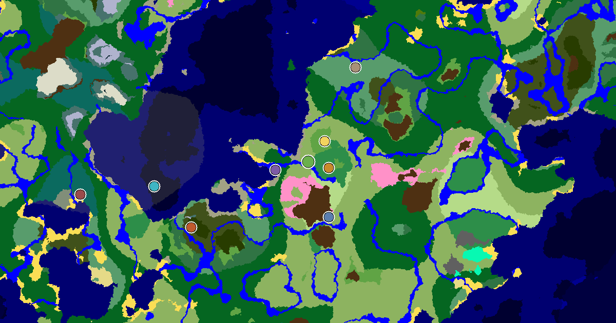 a Mansion Within Reach Near a Plains Spawn — biome and structure map