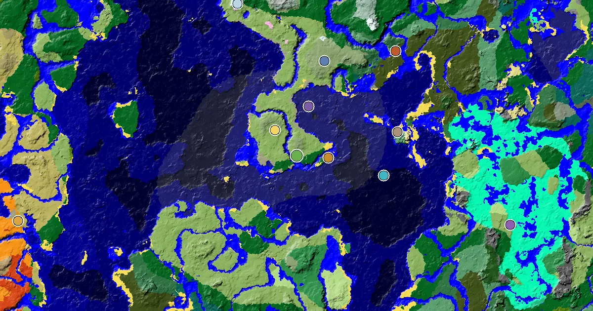 Minecraft Plains Seed: a Mansion Within Reach — biome and structure map