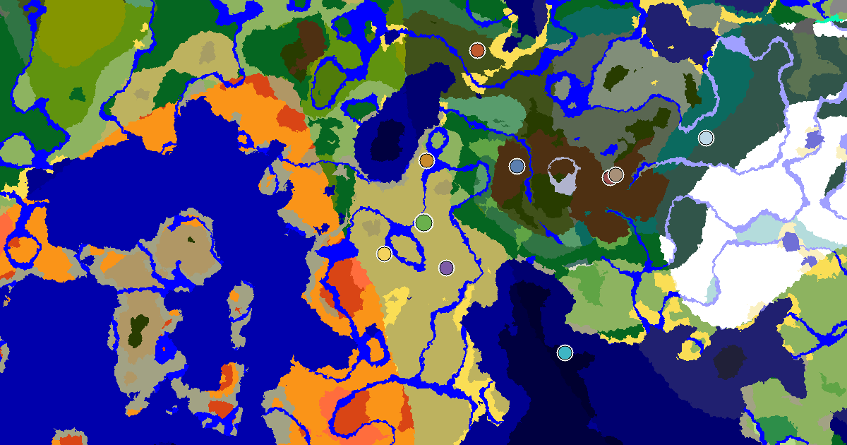 Savanna Seed With a Mansion Within Reach — biome and structure map around spawn