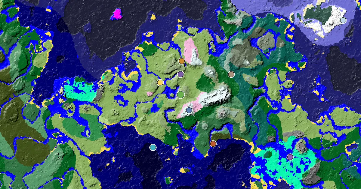 Dripstone Caves Seed With an Ancient City Under Spawn — biome and structure map