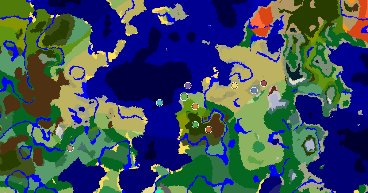 Plains Seed With a Mansion Within Reach — biome and structure map