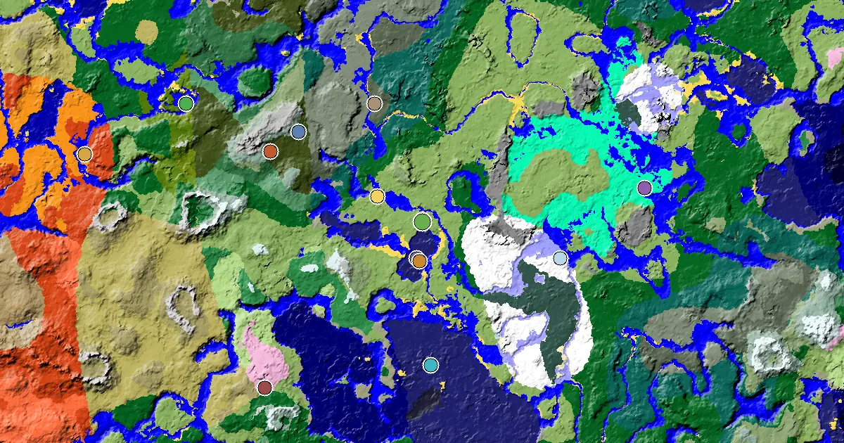 Plains Seed With a Mansion Within Reach — biome and structure map