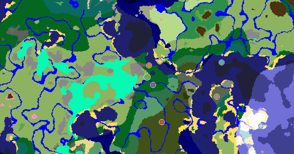 Plains Seed With a Mansion Within Reach — biome and structure map