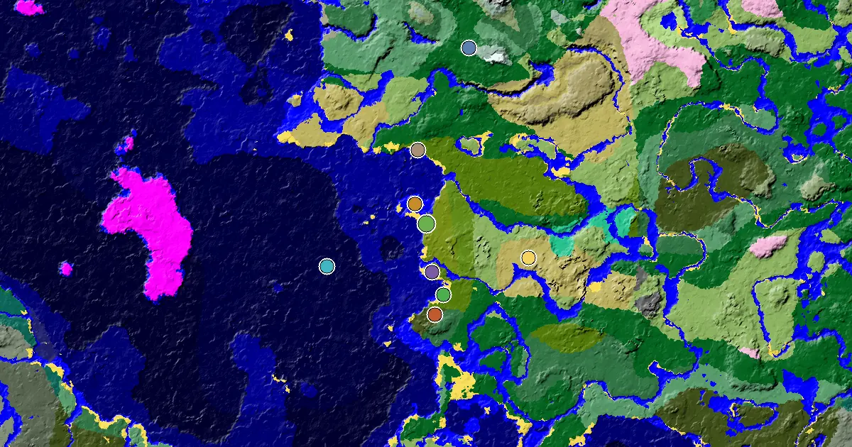 a Trial Chamber by Spawn Near a Bamboo Jungle Spawn — biome and structure map