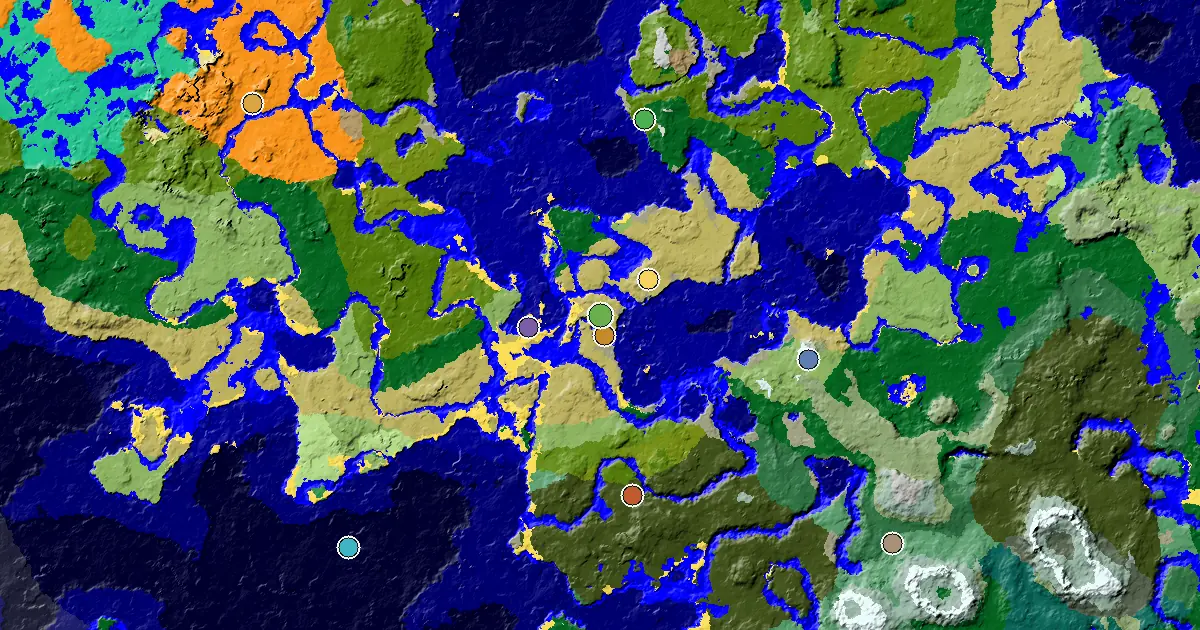 Savanna Seed With a Trial Chamber by Spawn — biome and structure map