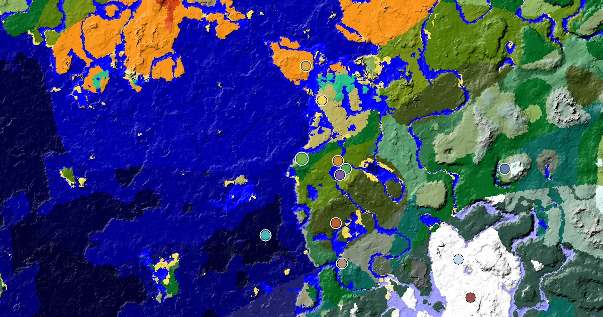 Savanna Spawn — a Mansion Within Reach — biome and structure map
