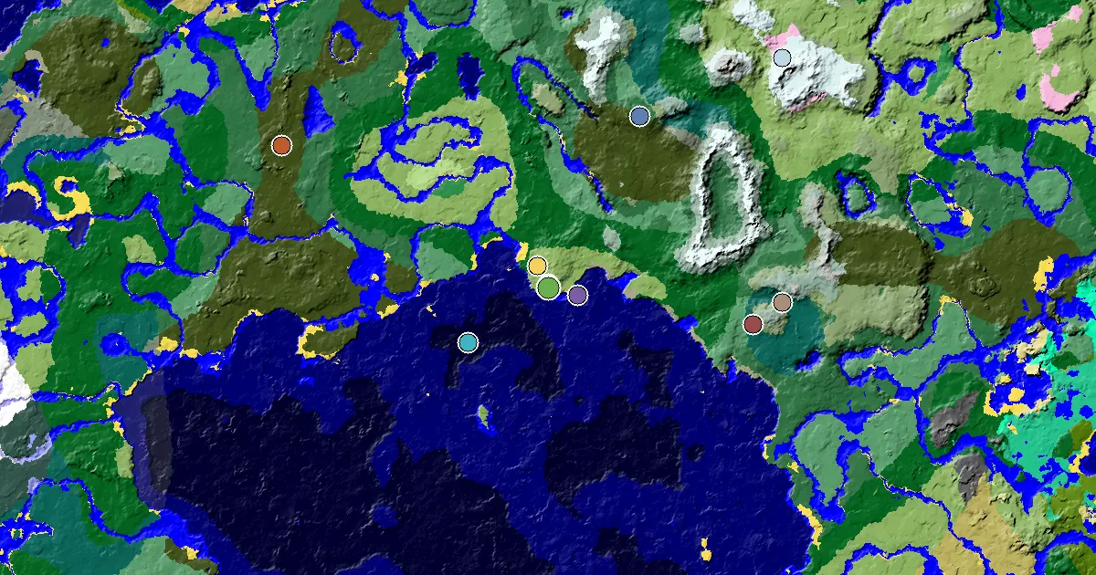 Minecraft Plains Seed: a Trial Chamber by Spawn — biome and structure map