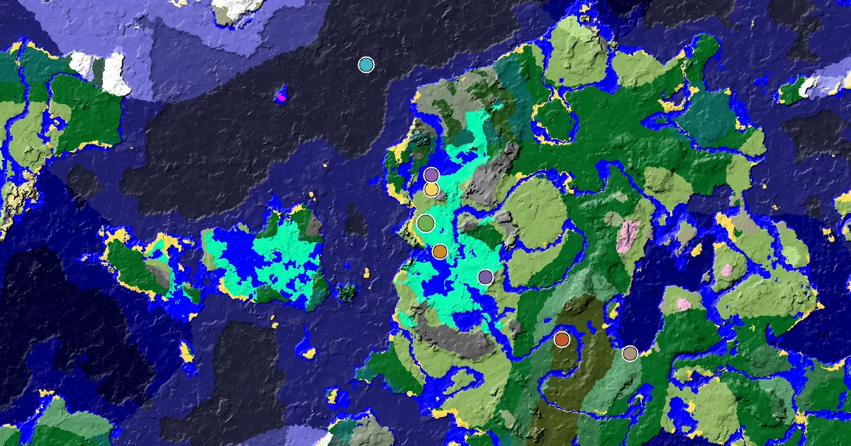 Minecraft Swamp Seed: a Village Beside Spawn — biome and structure map