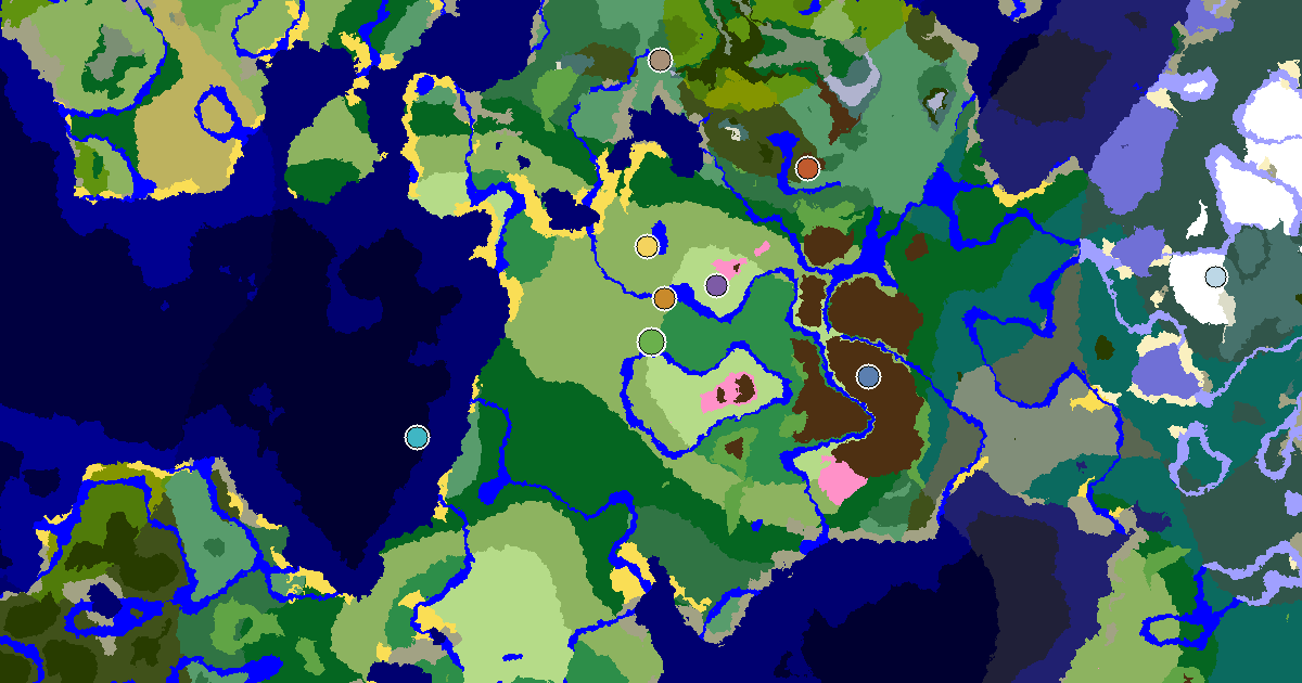 Minecraft Plains Seed: a Mansion Within Reach — biome and structure map around spawn