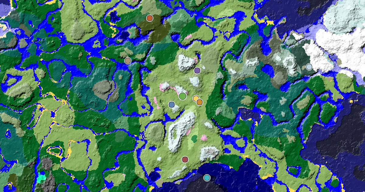 Cherry Grove Spawn — an Ancient City Under Spawn — biome and structure map