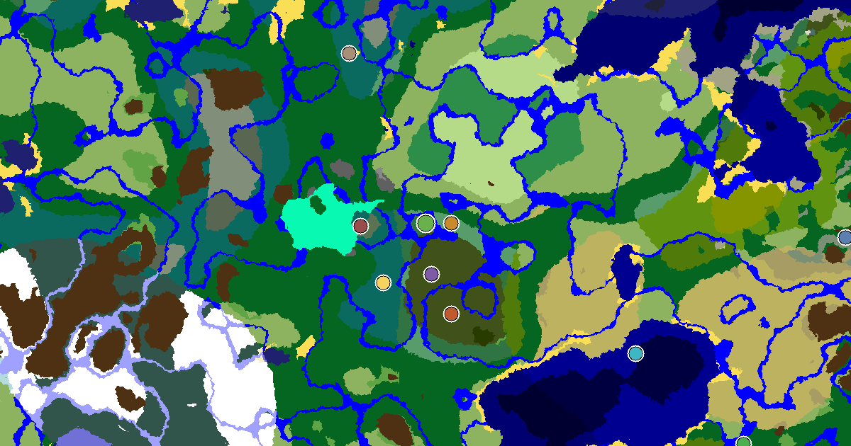 Birch Forest Seed With a Trial Chamber by Spawn — biome and structure map