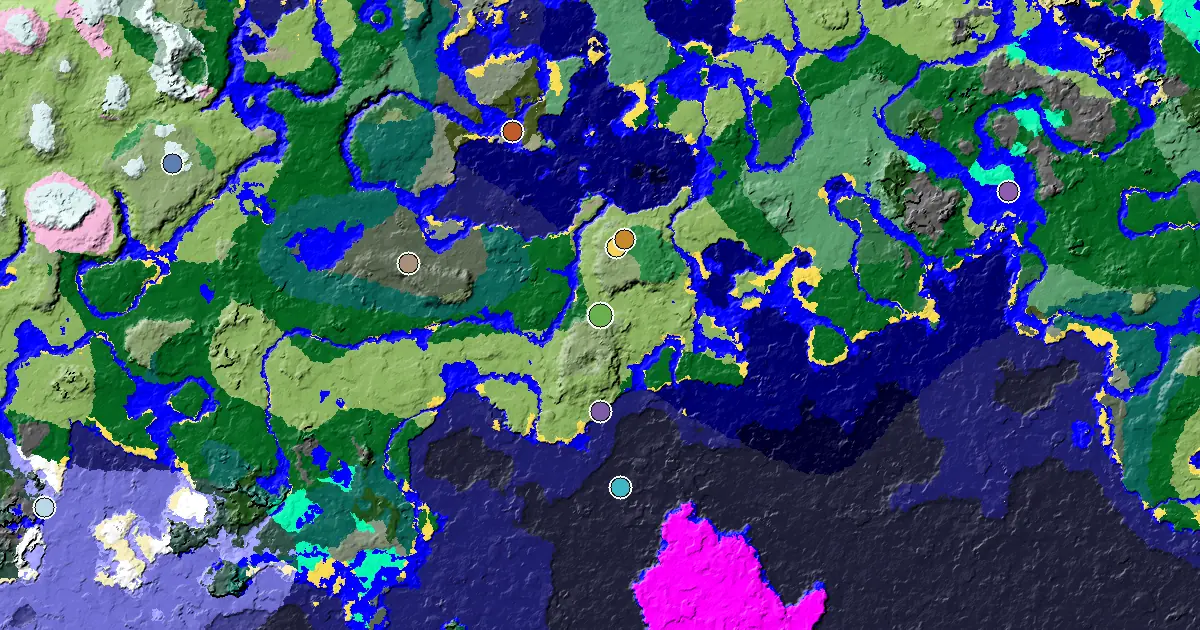 Minecraft Meadow Seed: a Mansion Within Reach — biome and structure map around spawn