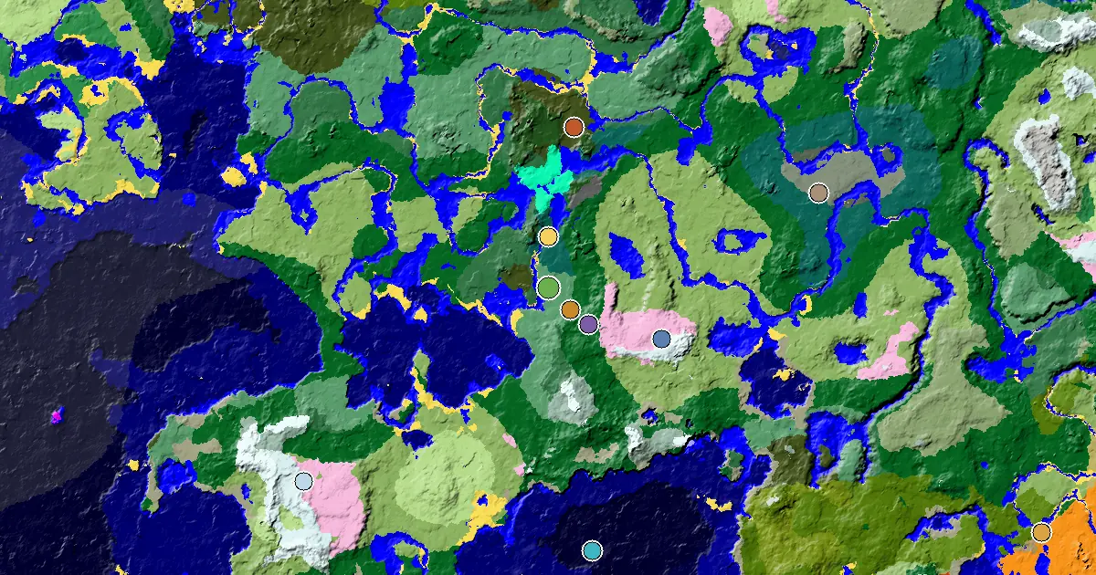 a Trial Chamber by Spawn Near a Old Growth Birch Forest Spawn — biome and structure map