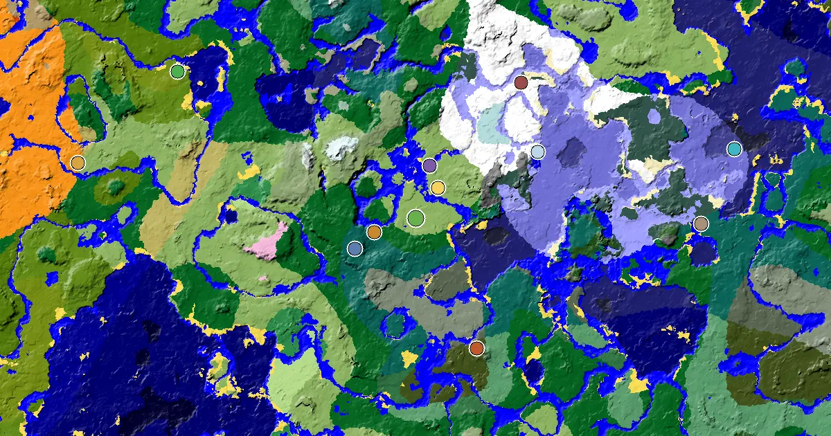an Ancient City Under Spawn Near a Plains Spawn — biome and structure map