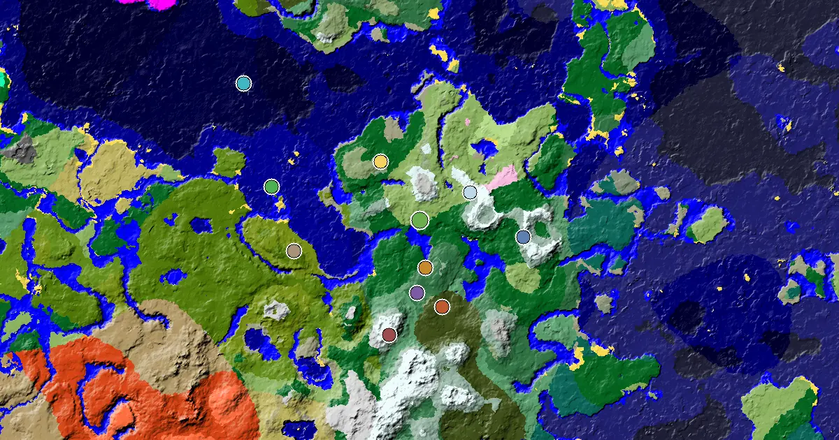 Plains Spawn — a Mansion Within Reach — biome and structure map