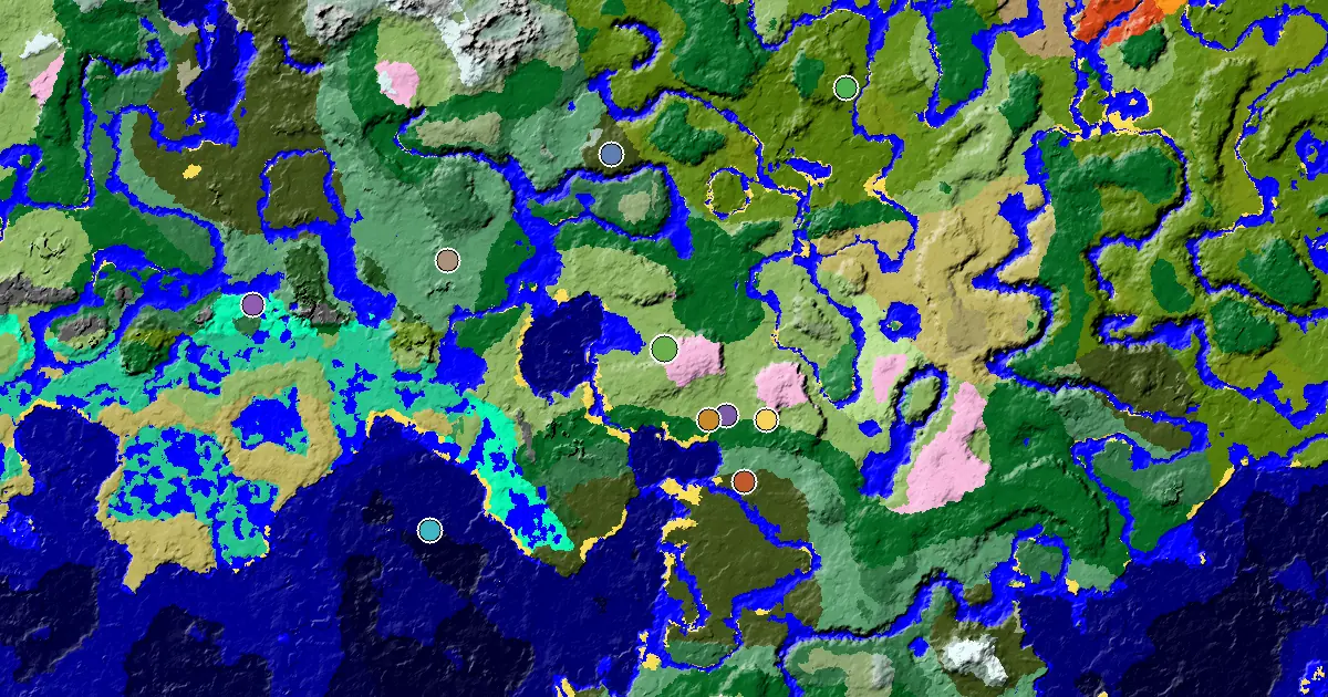 Plains Spawn — a Mansion Within Reach — biome and structure map