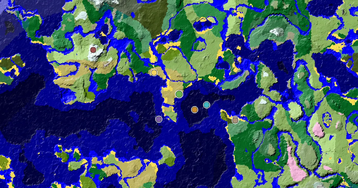 Savanna Seed With a Mansion Within Reach — biome and structure map