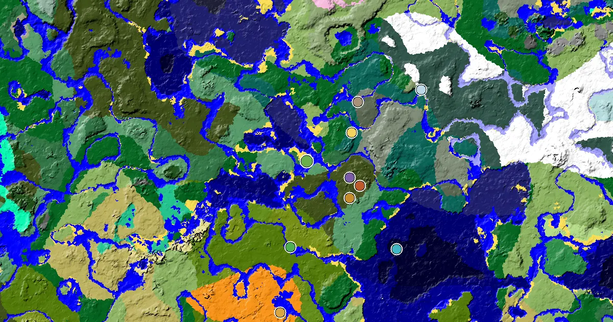 Birch Forest Spawn — a Woodland Mansion Nearby — biome and structure map