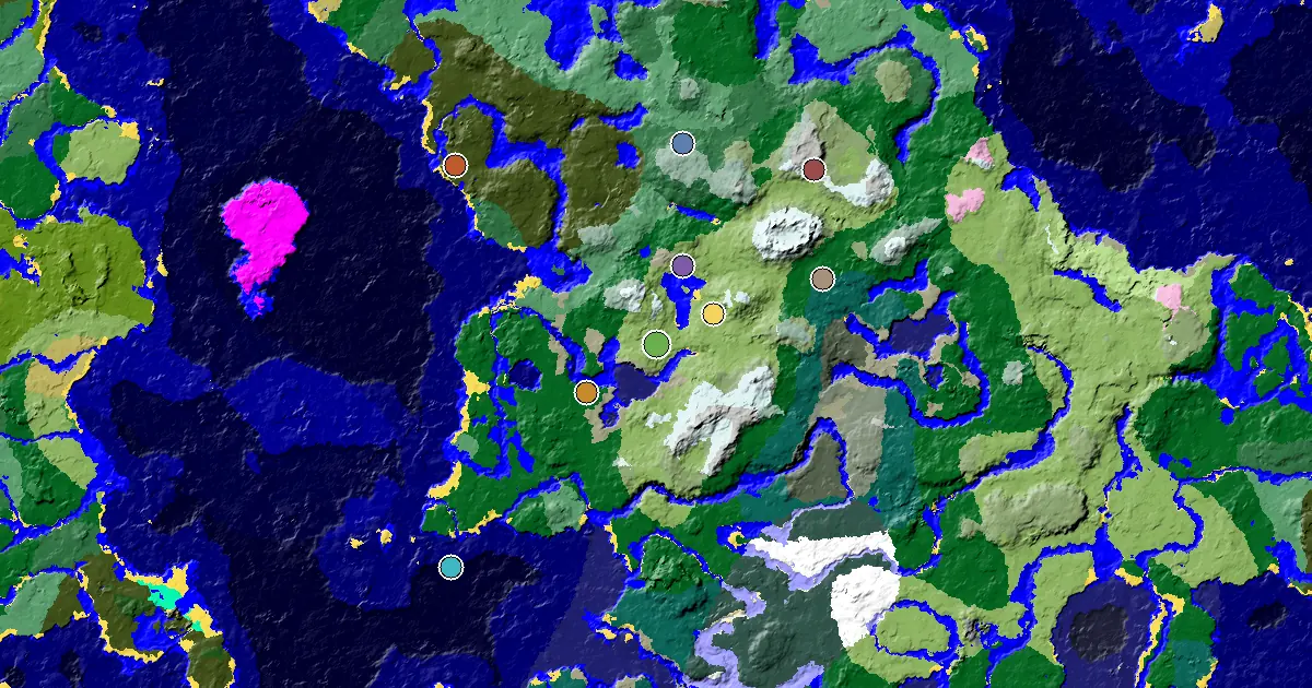 Plains Seed With a Mansion Within Reach — biome and structure map