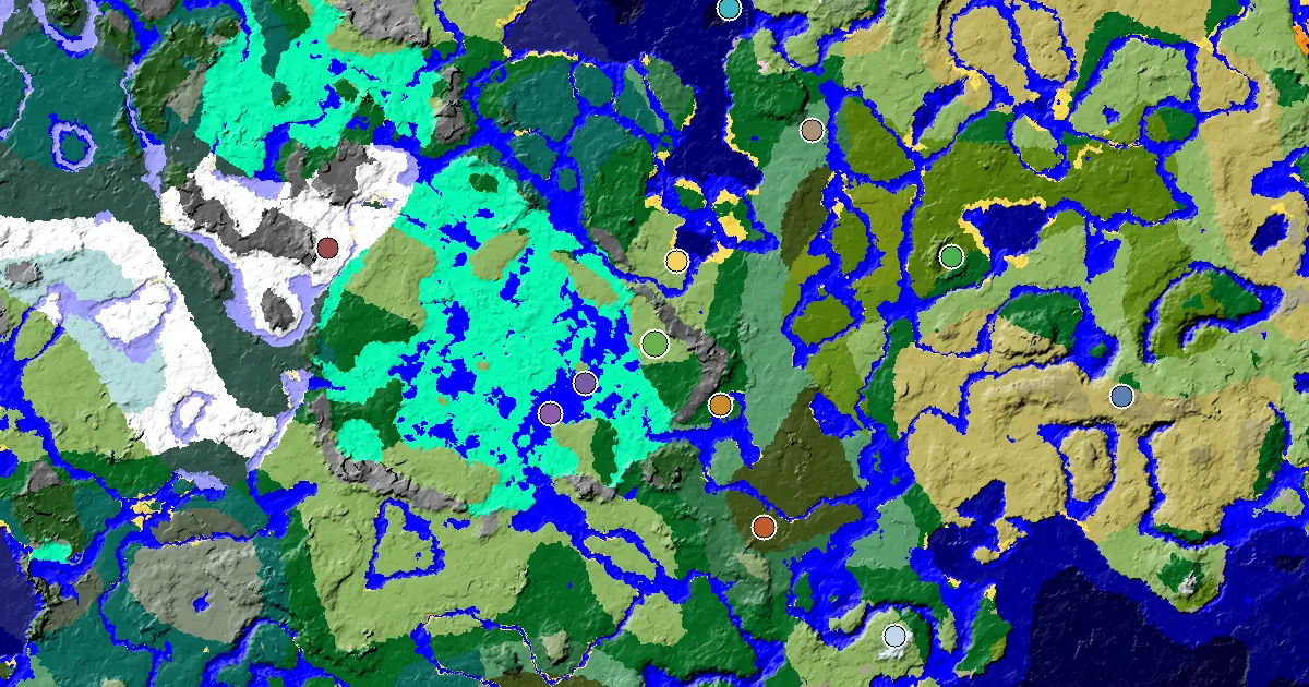 Minecraft Plains Seed: a Mansion Within Reach — biome and structure map