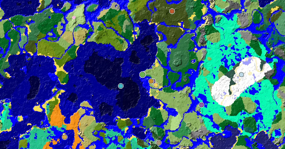 Plains Seed With a Mansion Within Reach — biome and structure map