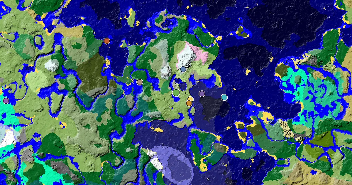 Minecraft Plains Seed: an Ancient City Under Spawn — biome and structure map