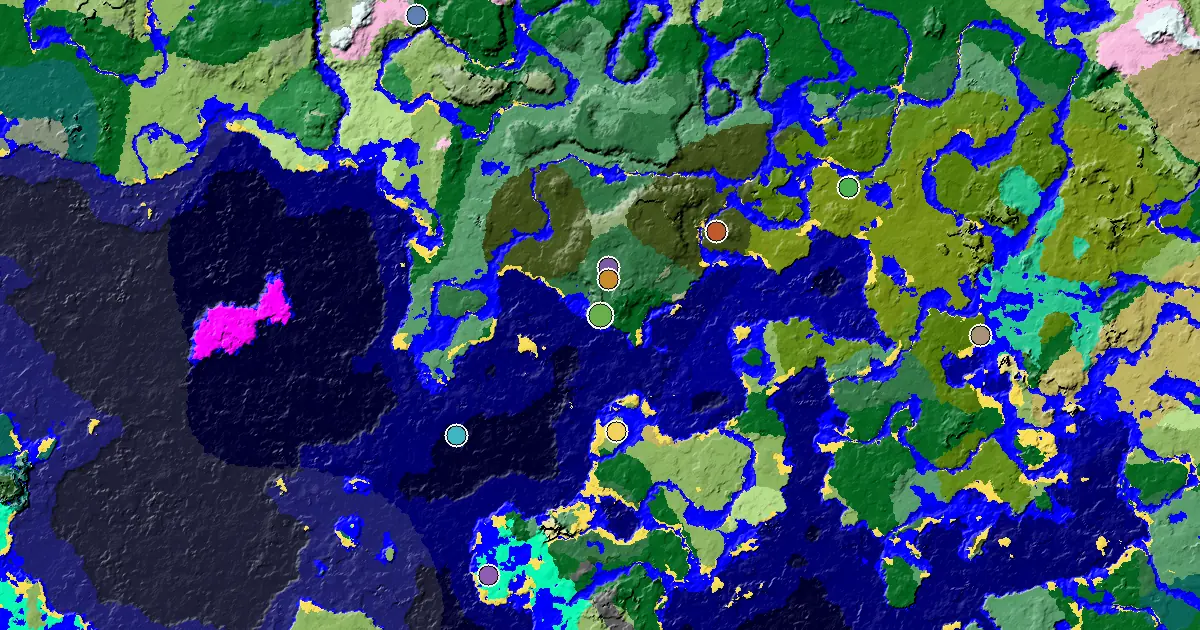 Forest Spawn — a Trial Chamber by Spawn — biome and structure map