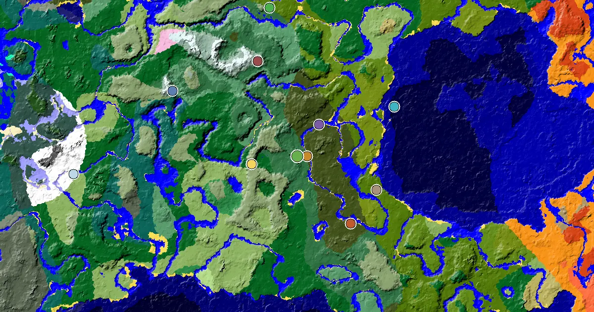 Dripstone Caves Seed With a Trial Chamber by Spawn — biome and structure map