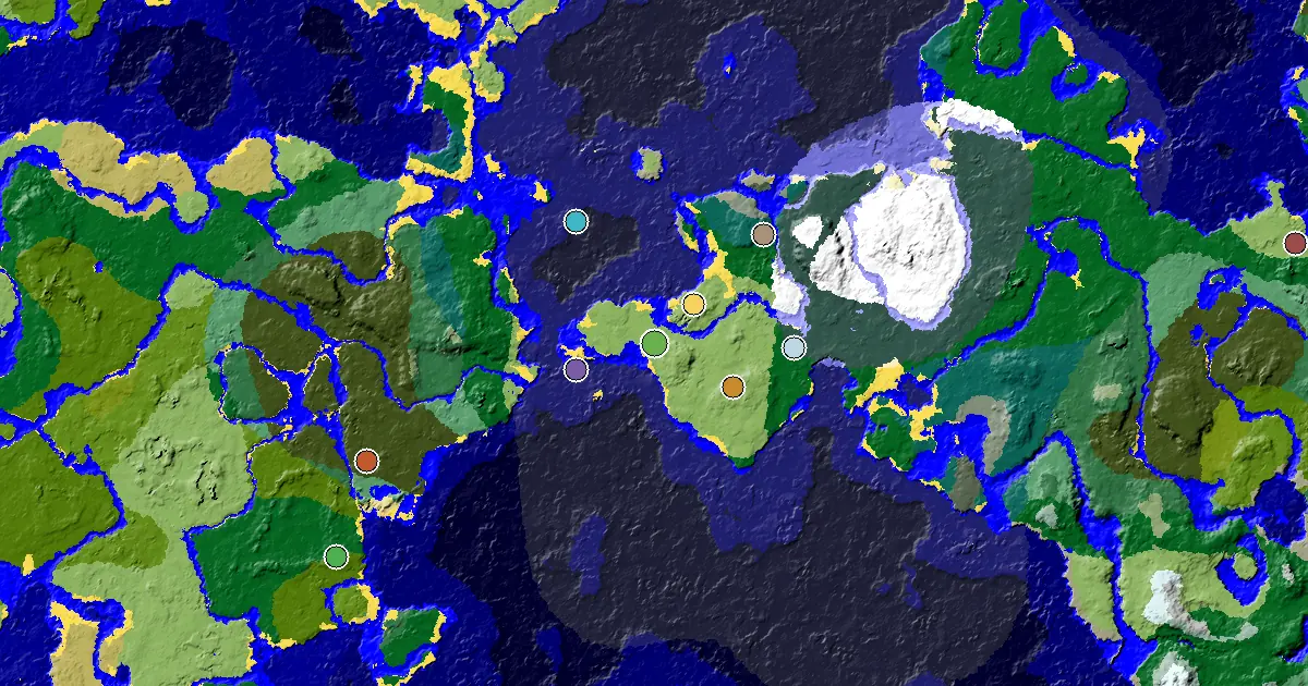 Minecraft Plains Seed: a Mansion Within Reach — biome and structure map