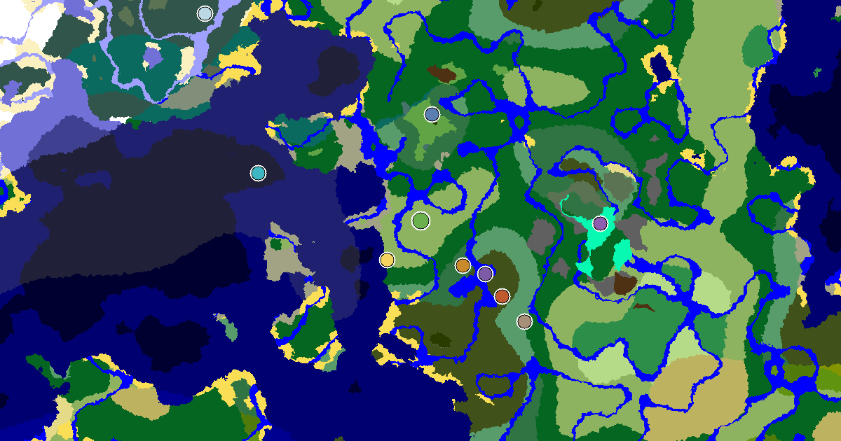 Minecraft Plains Seed: a Mansion Within Reach — biome and structure map