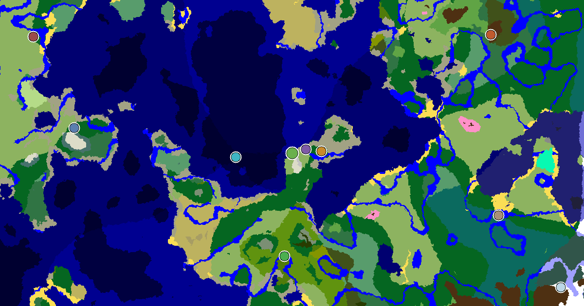 Minecraft Plains Seed: a Village at Spawn — biome and structure map around spawn