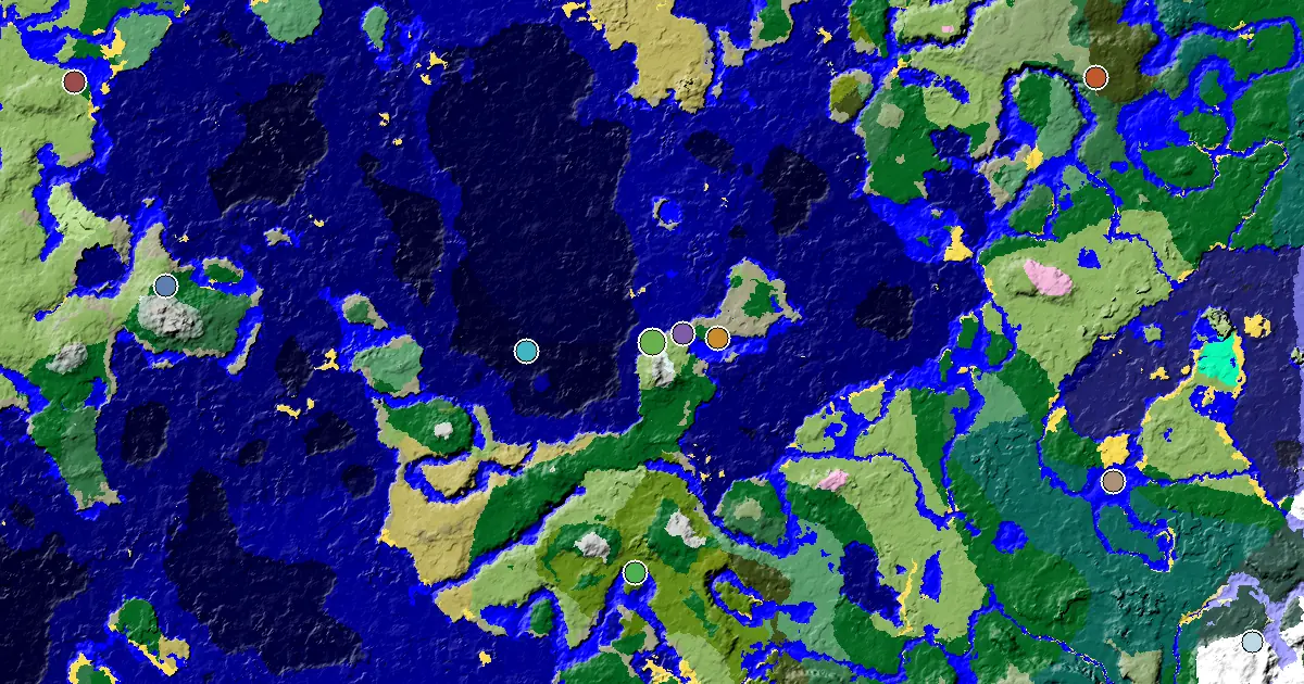 Minecraft Plains Seed: a Village at Spawn — biome and structure map
