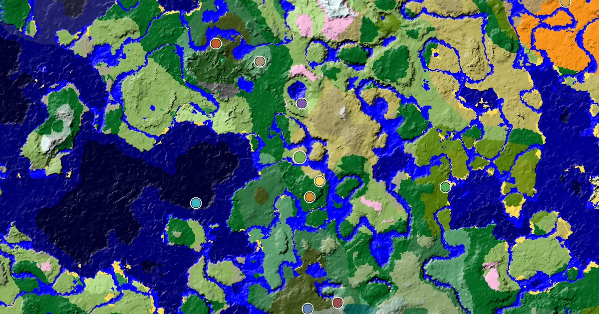 a Mansion Within Reach Near a Savanna Spawn — biome and structure map