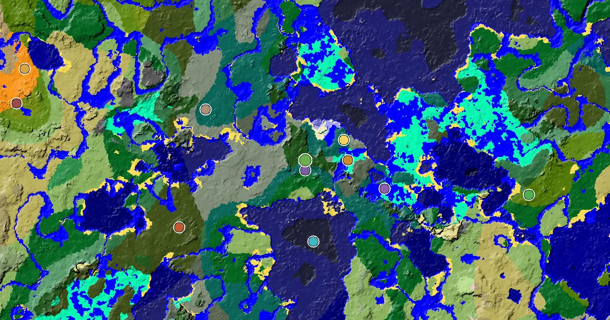 Windswept Forest Spawn — a Mansion Within Reach — biome and structure map