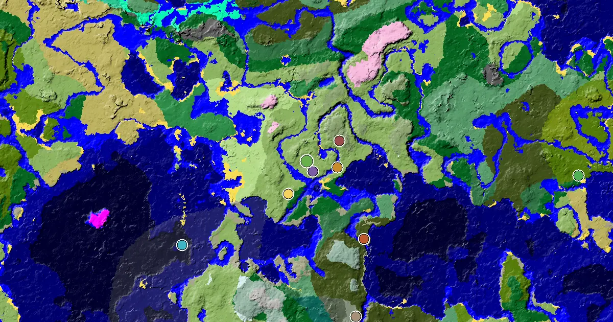 Plains Spawn — a Mansion Within Reach — biome and structure map