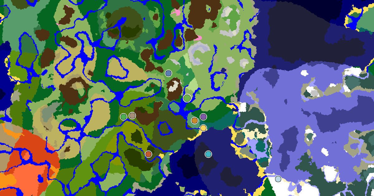 Minecraft Plains Seed: a Mansion Within Reach — biome and structure map around spawn