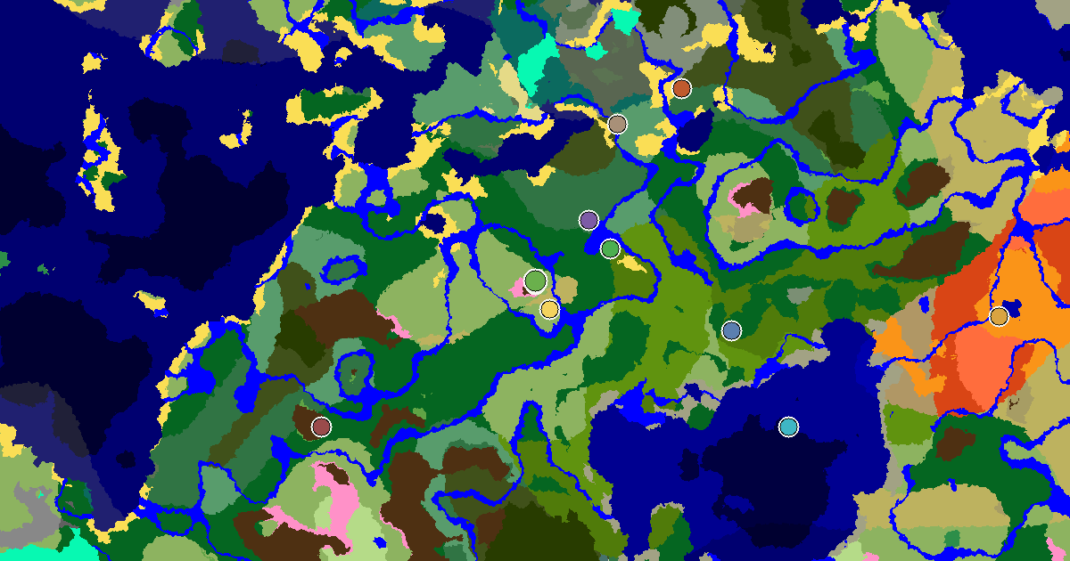 a Trial Chamber by Spawn Near a Cherry Grove Spawn — biome and structure map around spawn