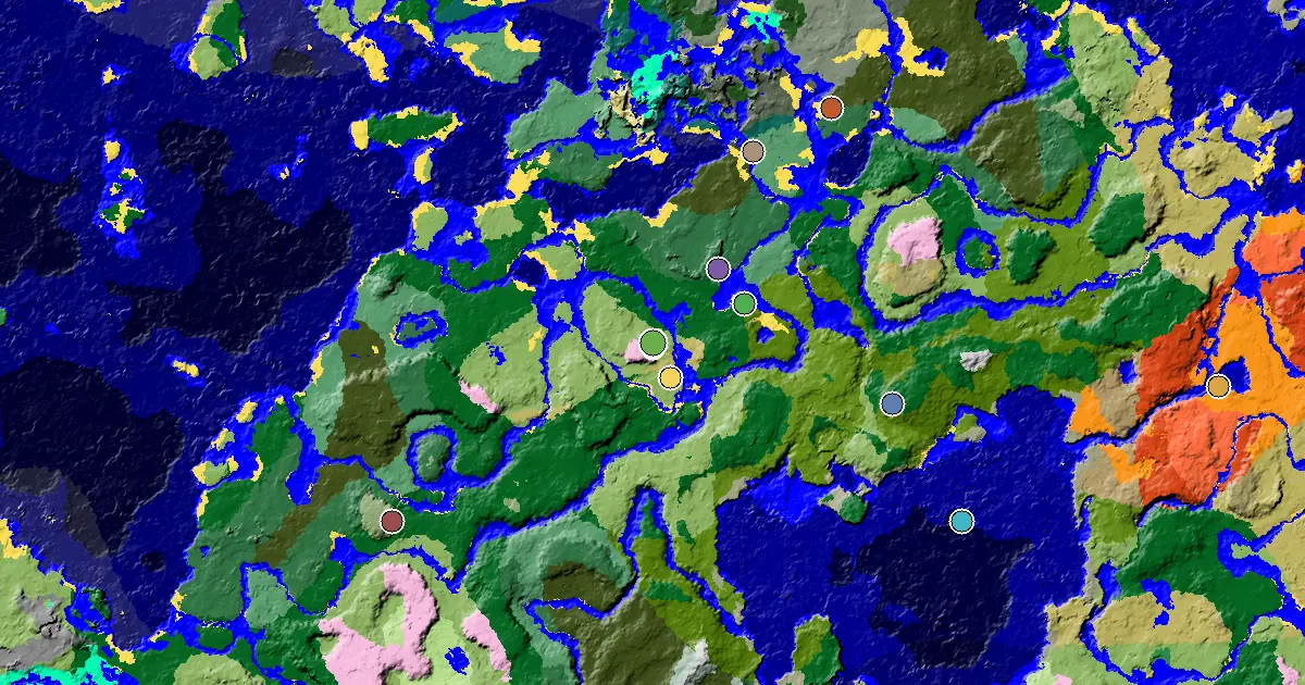 a Trial Chamber by Spawn Near a Cherry Grove Spawn — biome and structure map