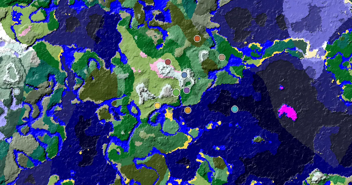 Minecraft Plains Seed: an Ancient City Under Spawn — biome and structure map