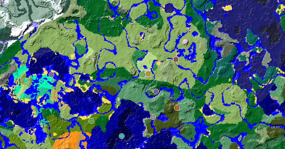 a Trial Chamber by Spawn Near a Plains Spawn — biome and structure map