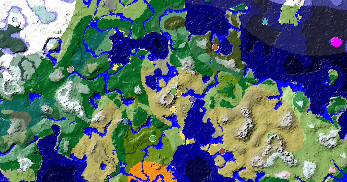 Stony Peaks Spawn — a Trial Chamber by Spawn — biome and structure map