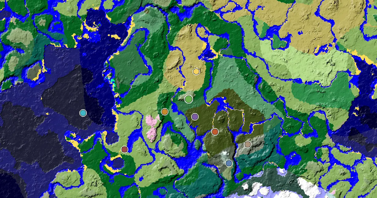 Dripstone Caves Spawn — a Mansion Within Reach — biome and structure map
