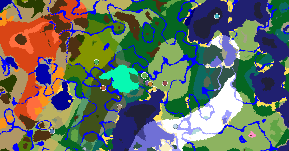 a Mansion Within Reach Near a Forest Spawn — biome and structure map