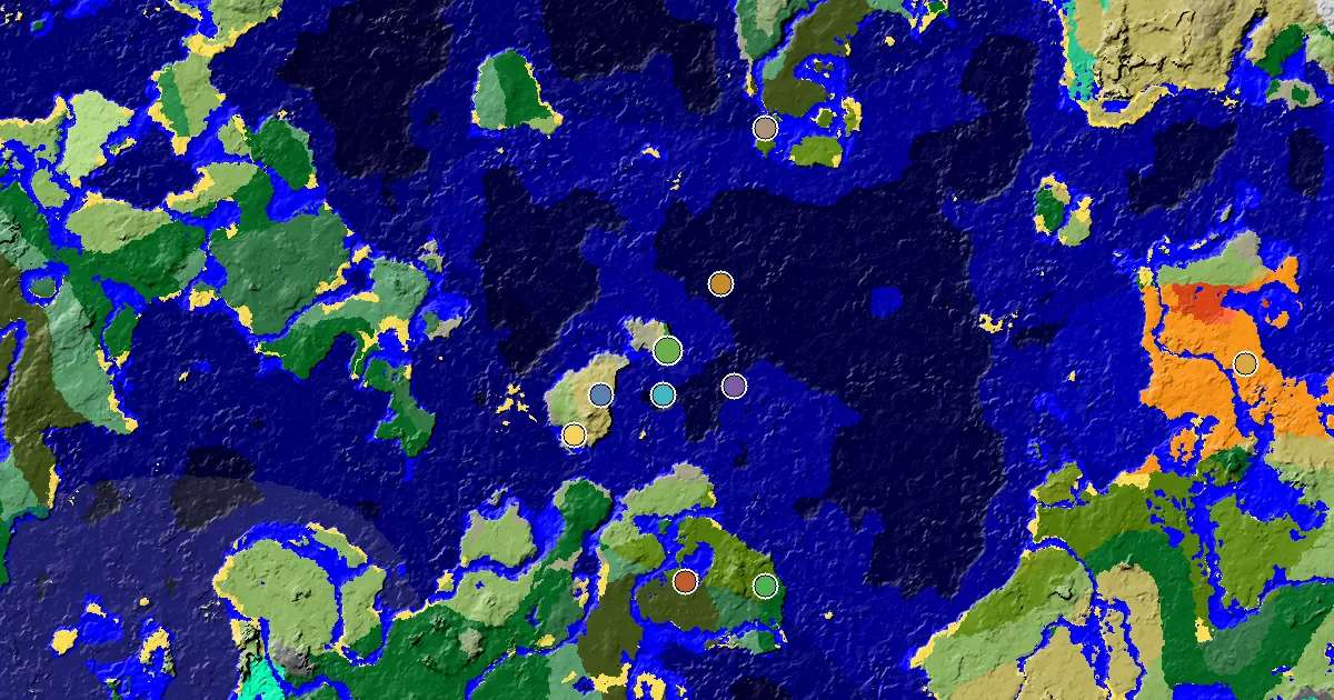 an Ancient City Under Spawn Near a Stony Shore Spawn — biome and structure map