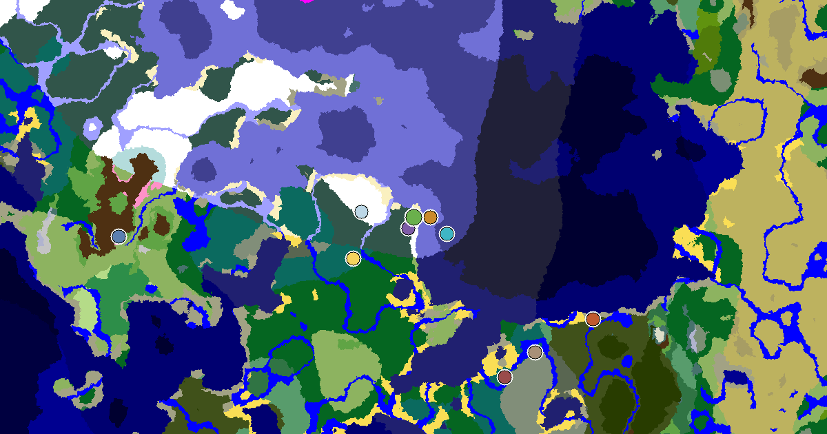 Snowy Plains Spawn — a Trial Chamber by Spawn — biome and structure map around spawn
